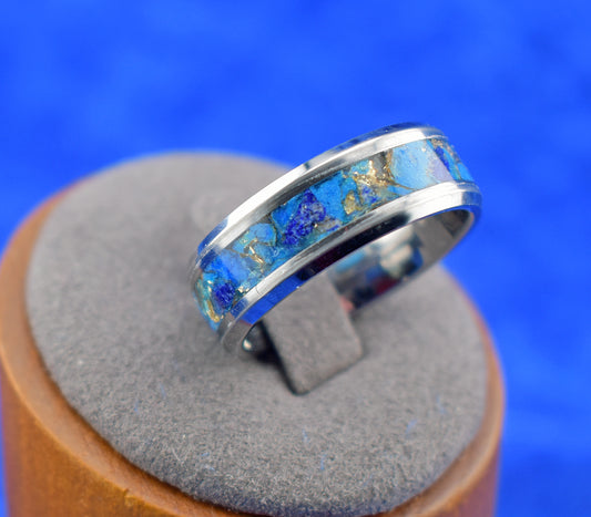 Luminous Lapis Lazuli Glow Ring