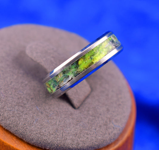 Mossy Green Cosmic Glow Ring